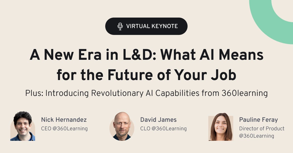A New Era In L D What Ai Means For The Future Of Your Job A New Era In L D What Ai Means For The Future Of Your Job